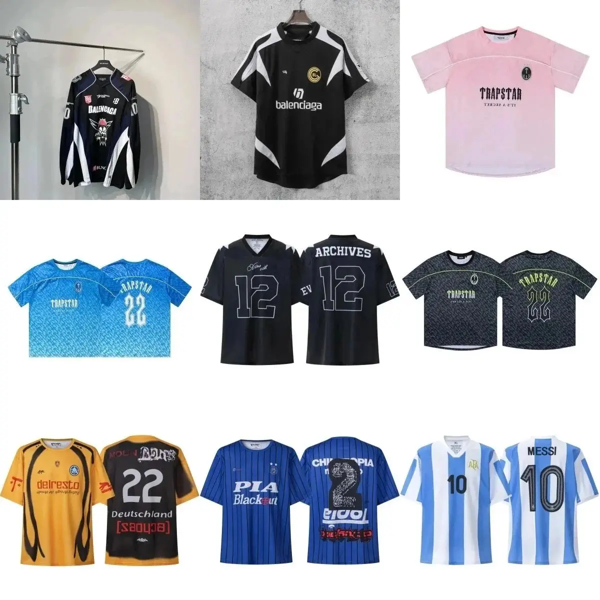 Balenciaga Trapstar Archives Messi PIA Blackout Jersey [39 styles]