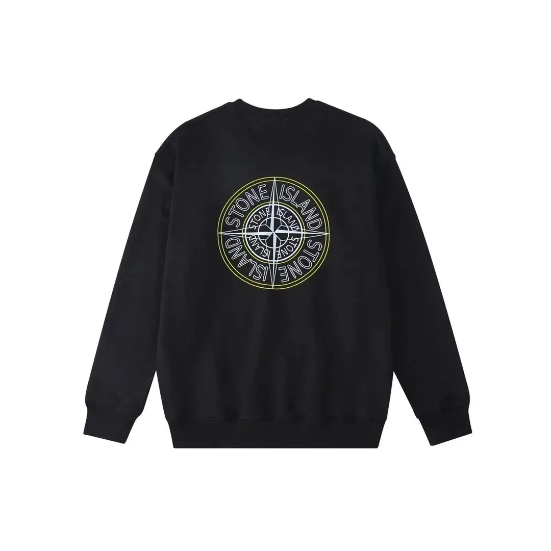 Stone Island Kids Graphic Crewneck Sweatshirt - Black 3